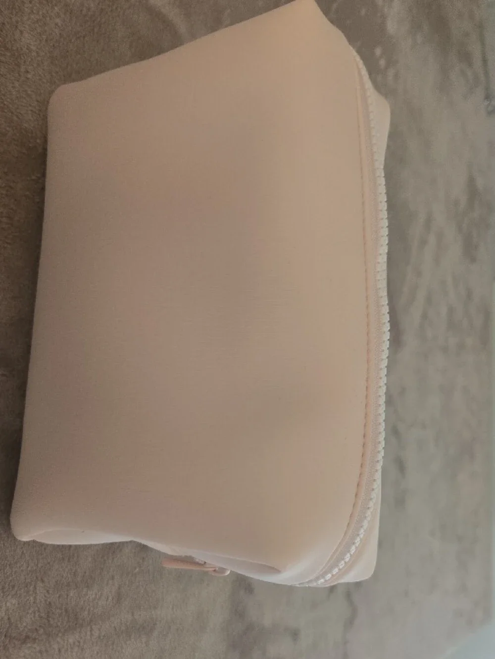 Christian Dior Pink CD Logo Cosmetic / Makeup Pouch White Zip